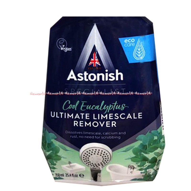 Astonish Specialist Ultimate 750ml Limescale Remover Cool Eucalyptus Remover Cairan Pembersih Kerak Air Ubin Marmer Keramik Bath Up Kran Logam Spray