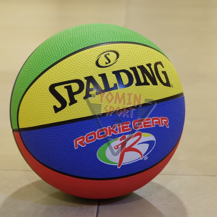 Dijual  BOLA BASKET ANAK SPALDING JR NBA ROOKIE GEAR SIZE 5 RUBBER