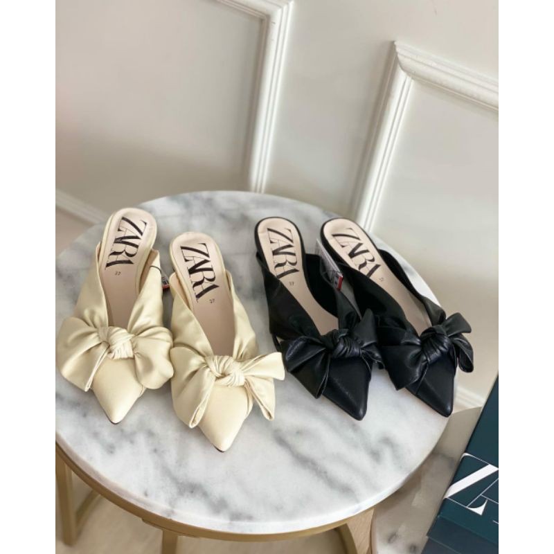 Sandal Wanita/Heels Kaca/Heels Hak Tahu Transparan Sandal Zara Impor Wanita Branded | Sandal Flat Zs