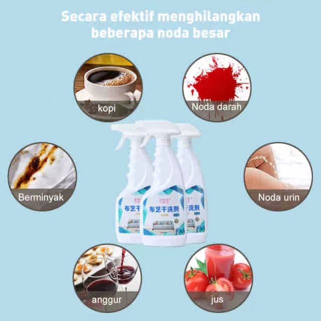 BB7 - Cairan Pembersih Noda Sofa Kain Kulit Karpet Gorden Kerak Kasur 500ML Pembersih Furnitur Perawatan Rumah