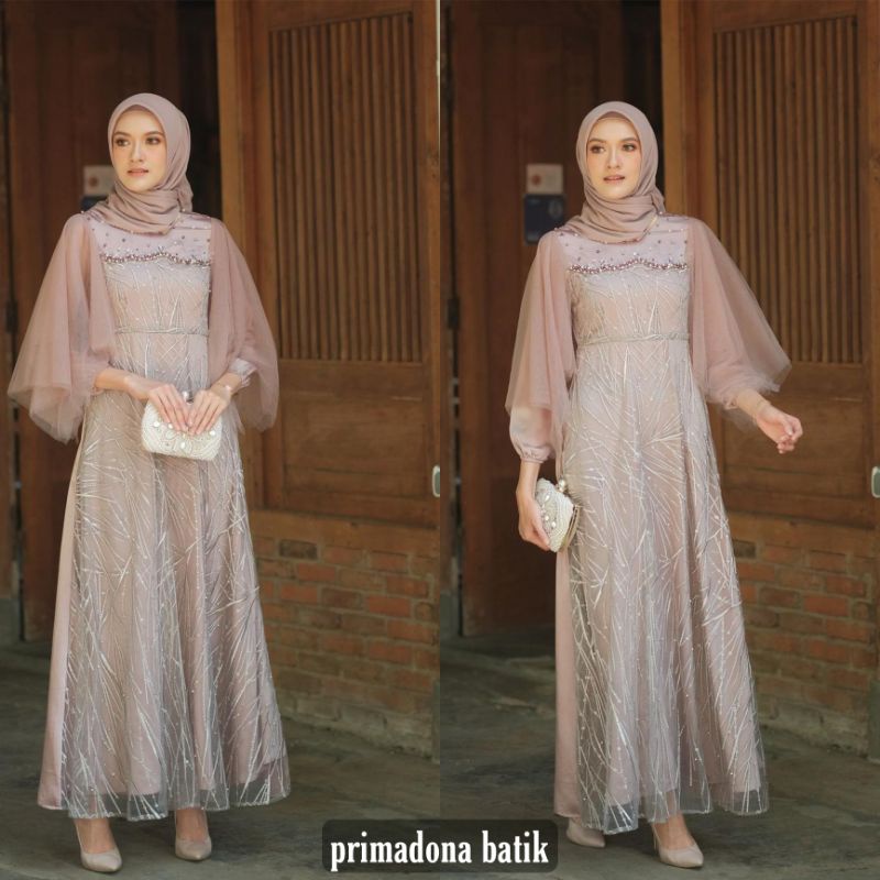 GAMIS PESTA MEWAH LUNA DRESS/ BAJU PESTA MUSLIM / SERAGAMAN BRIDESMAID