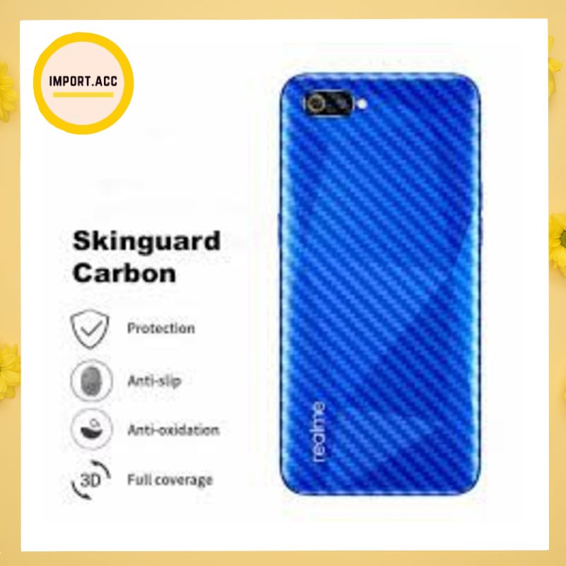 SKIN CARBON REALME ANTIGORES BELAKANG SKIN BACK 3D [IMPORT]