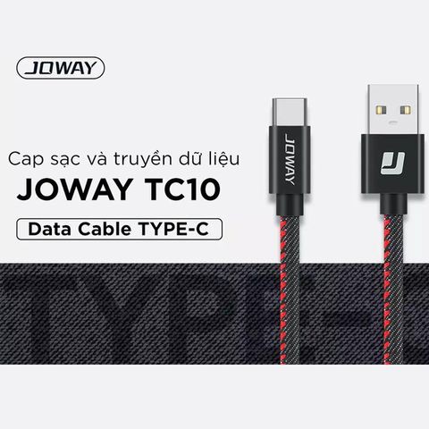 Data Cable type C JOWAY Denim Data Cable Leather Winding TC10 Type-C 1M Original