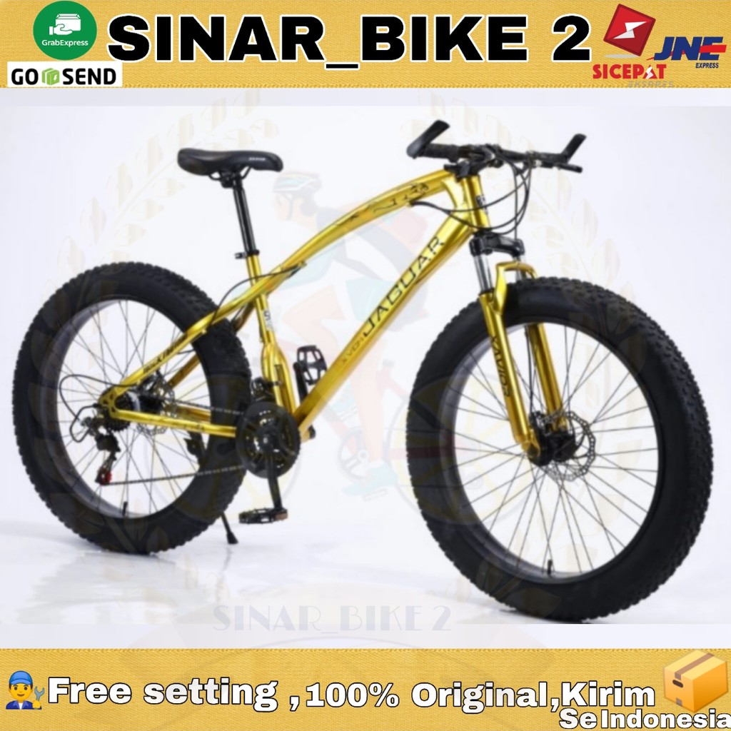 Sepeda Gunung 26Inch XVCM JAGUAR Original Fat Bike (Sepeda Ban Besar)