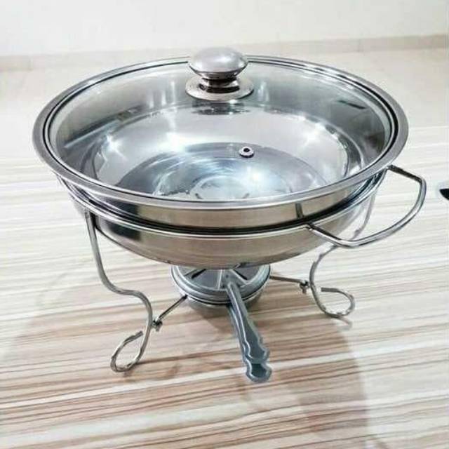 Prasmanan Bulat Soup Tutup kaca