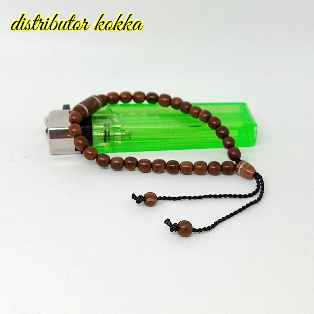 ( SUPER MURAH ) Gelang Kokka kaukah kaokah fukakah koka bulat kpl lilit timah coklat