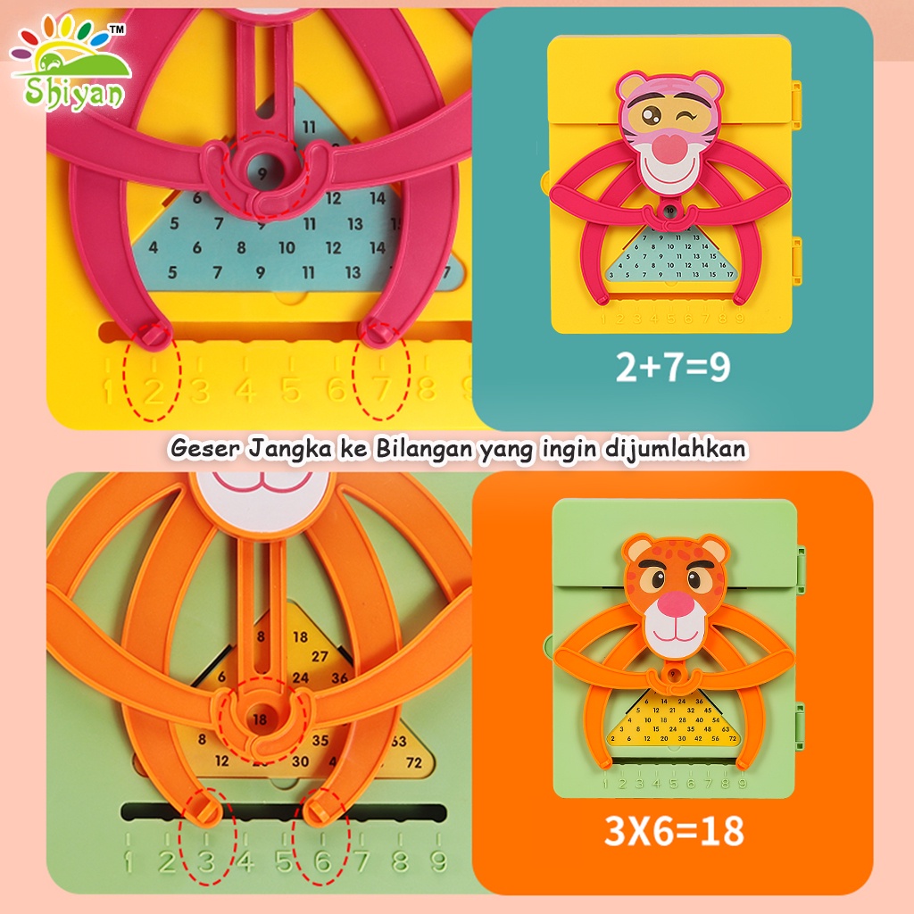 [Shiyan] mainan edukasi matematika dengan box dan papan tulis mini arithmetic box education toys