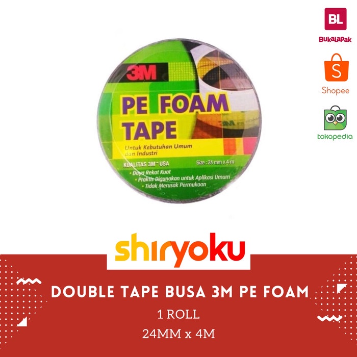 

Wow Double Tape Busa 3M Pe Foam Tape 24Mm X 4M Gilaa!!!