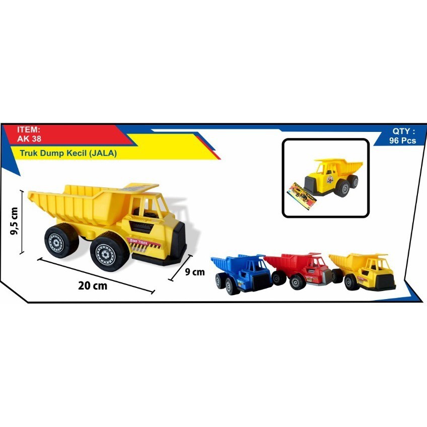 MWN Mainan Dump Truck Jala AK 38 - Mainan Truck - Mainan Truk Dump