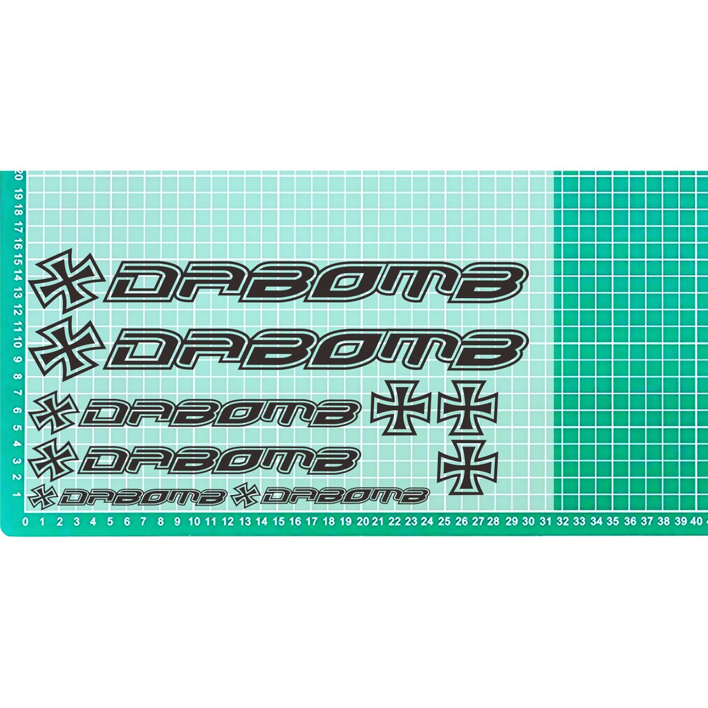 sticker sepeda dabomb cutting stiker