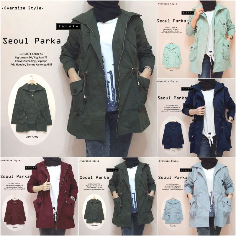 Seoul parka jacket by Zahara