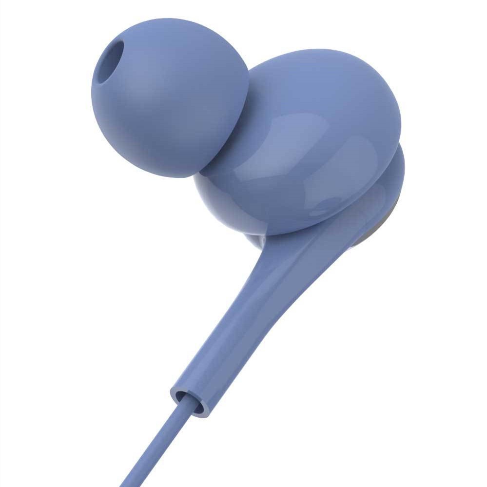 1pc Headset Earphone Sport Musik bass in-ear universal Jack 3.5mm Dengan mic Untuk Android / IOS