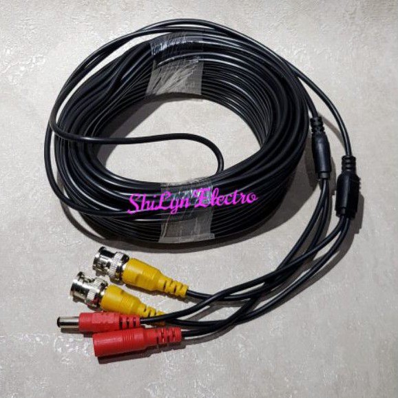 KABEL CCTV JADI BNC 20 METER VIDEO + POWER