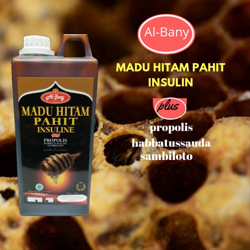 

Madu Hitam Pahit Insuline Propolis - Al Bany