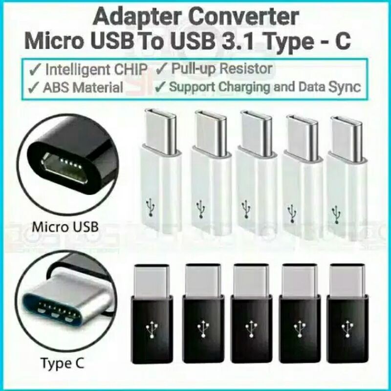 Adapter Converter OTG type C to Micro USB / Android / adapter type C