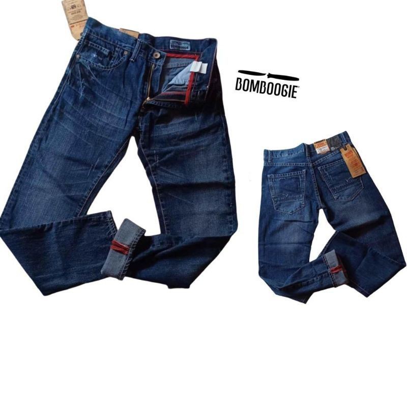 CUCI GUDANG CELANA JEANS BOMBOOGIE ORIGINAL TERLARIS CELANA JEANS PANJANG PRIA BOMBOOGIE ORI (COD)
