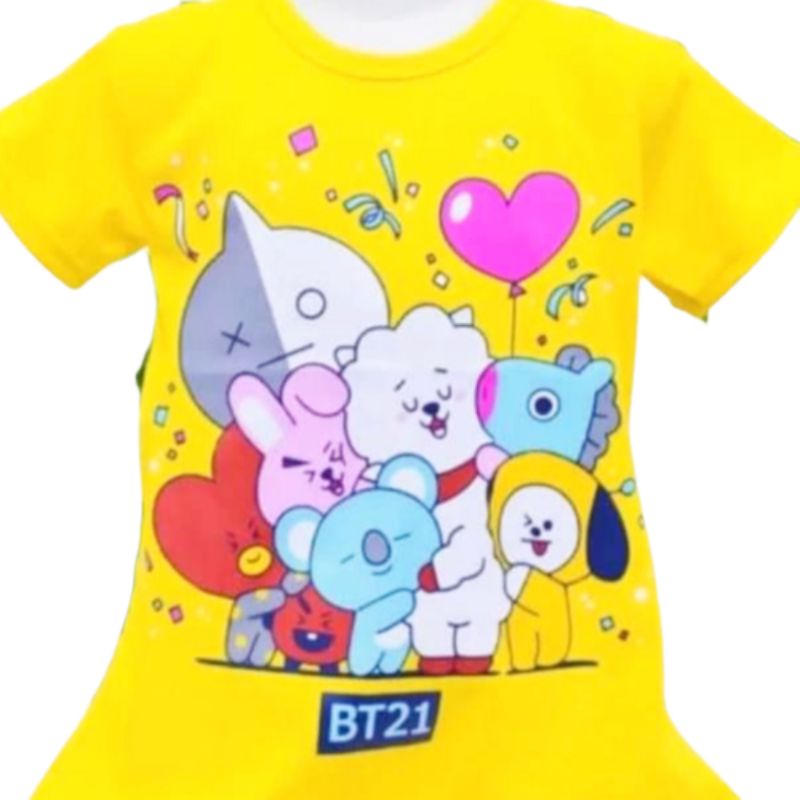 KAOS ANAK PEREMPUAN BTS UMUR 1-2-3-4-5-6-7-8-9-10-11-12 // ATASAN BAJU ANAK PEREMPUAN // GROSIR KAOS ANAK