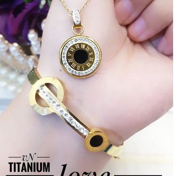 TiTanium set gelang kalung T627