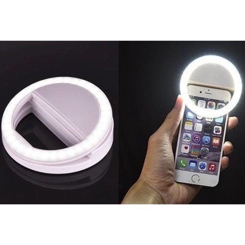 Lampu Selfie Handphone Ring Light LED Lampu Vlogger Ringlight Cincin Bulat Hp