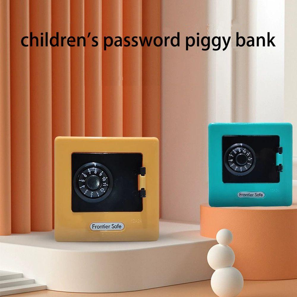 Lanfy Koin Bank Mini Mainan Hadiah Ulang Tahun Anak ATM Berputar Kode Password Cash storage Box