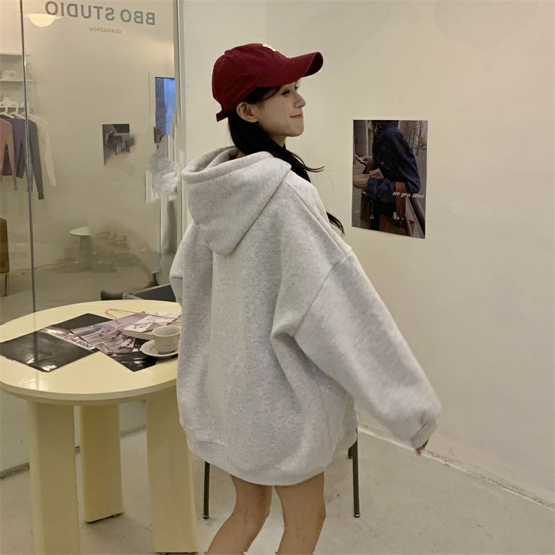 Hoodie Korean Style (S - 6XL) LEAVE IT ALL BEHIND Jaket Sweatshirts Unisex Fleece BIGSIZE OVERSIZE JUMBO