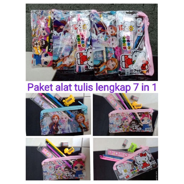 

Paket alat tulis lengkap murah anak isi 7