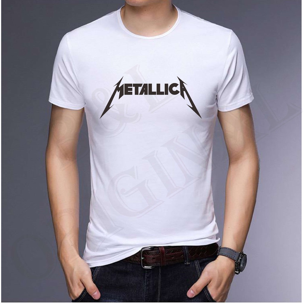 BS//TERLARIS//BAJU KAOS METALICA TANGAN PENDEK PRIA DAN WANITA//GOOD QUALITY