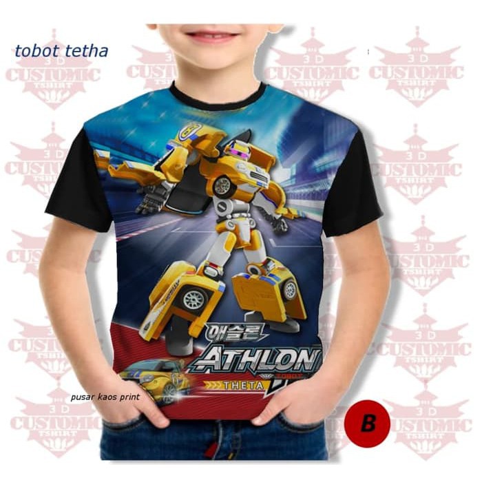 MURAH KEREN kaos anak berkualitas - karakter robot- tobot alpha