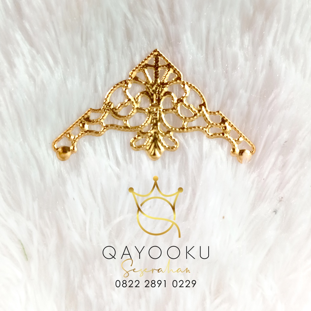 Charm sudut Mahar kecil | Sudut hantaran | Siku hantaran | Bahan Craft | Bahan Hiasan Mahar