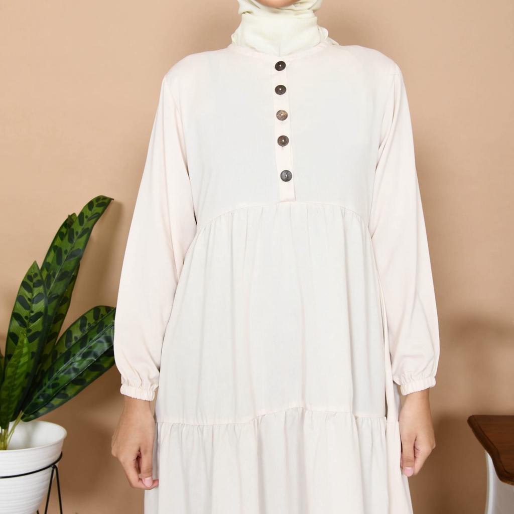 Nayla Tunik Atasan Muslim Wanita Bahan Premium Tunik Basic Tunik Polos Simple Tunik Kasual Untuk Wanita Baju Panjang Wanita