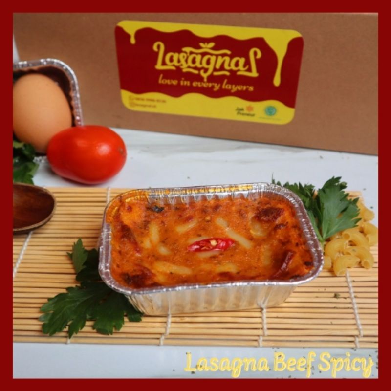 

Lasagnal BEEF SPICY ukuran Personal