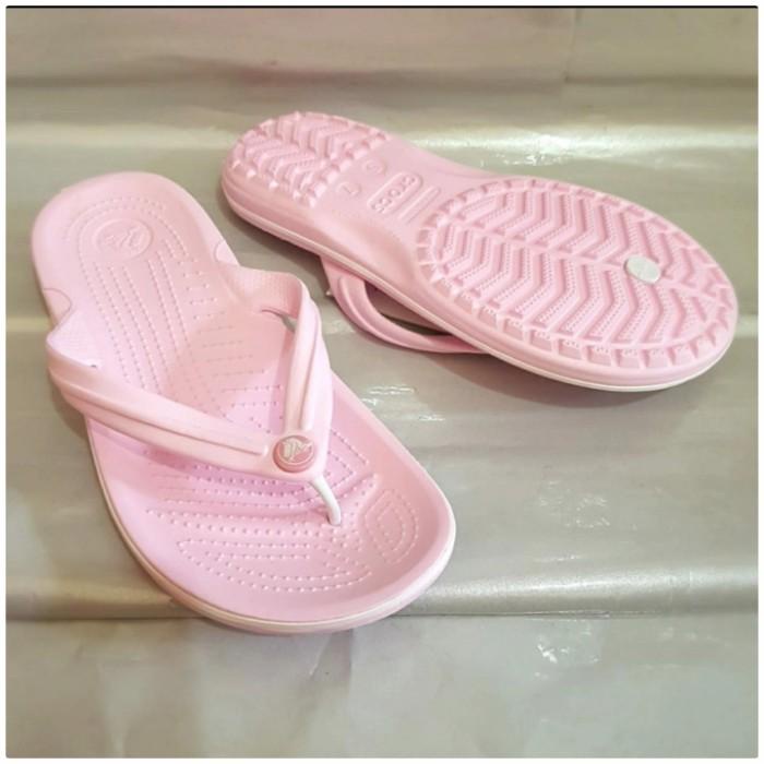 SANDAL JEPIT WANITA CROCS BAND FLIP OROGINAL CROCS - PINK PROMO