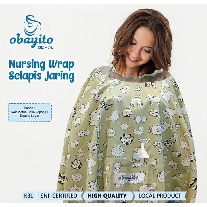 Obayito Nursing Wrap Satu Lapis