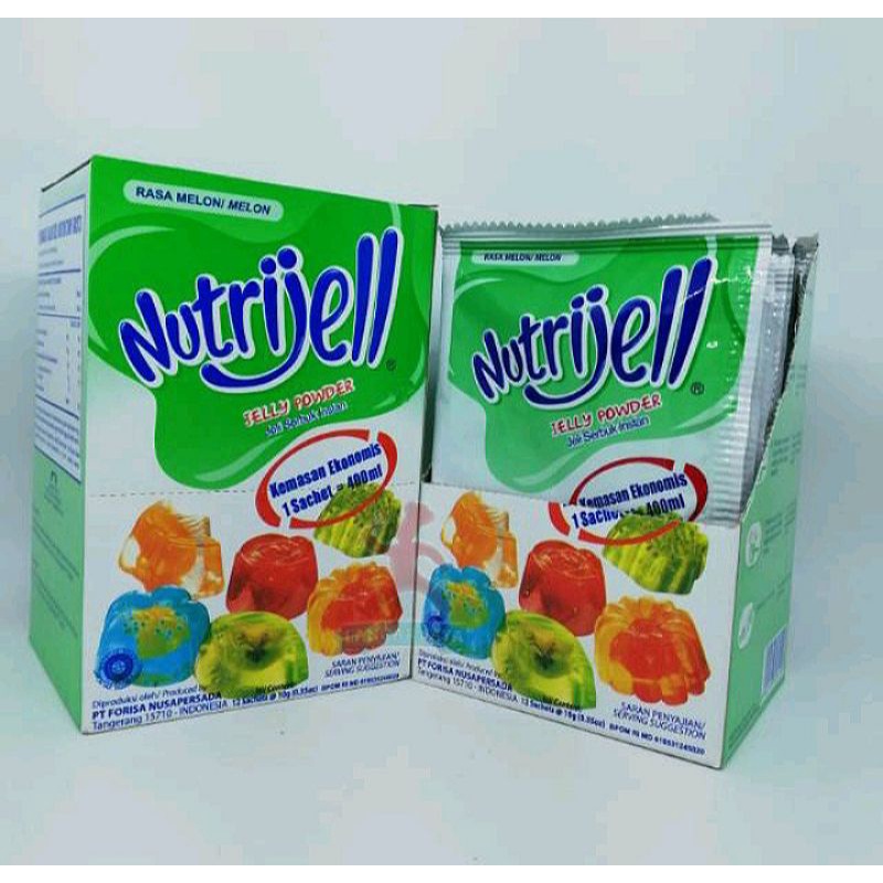 

Agar Agar Nutrijell Ekonomis Rasa Melon Kemasan Sachet 10 gr