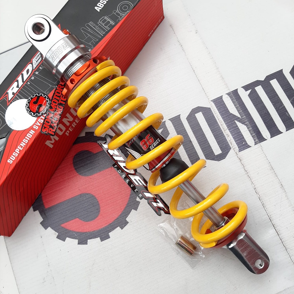 Shockbreaker Belakang / Shock Absorber Matic Ride It RI-86 Series 310MM Kuning Mio / Fino