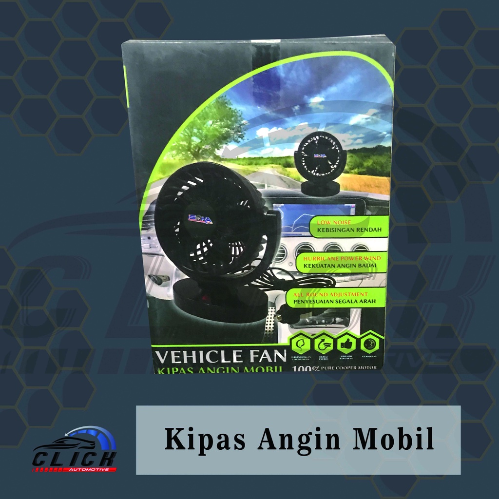 Kipas Angin Mobil Single Headed Fan 12V / Kipas Angin mobil ISOKA 12V