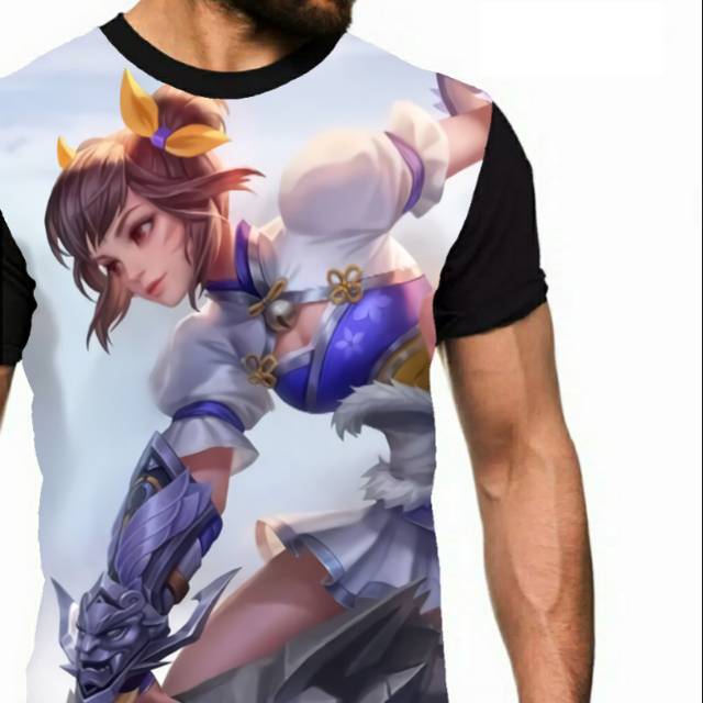 Kaos Wanwan Mobile Legend skin Darting star legends anak cowok pria Bandung printing murah keren