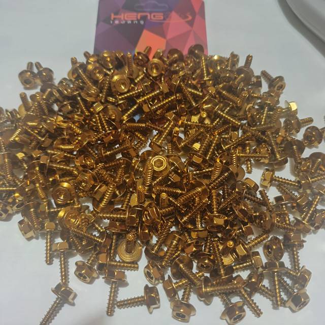 Baut Body 2 kunci Probolt Honda Yamaha Heng Baut Probolt Honda Yamaha isi 20pcs stenlis