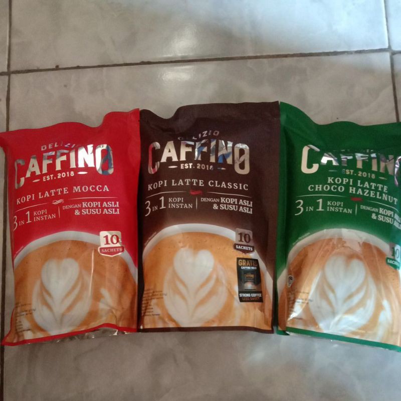 

Caffino Delizio Kopi Latte 200 gram ( 10 sachet )