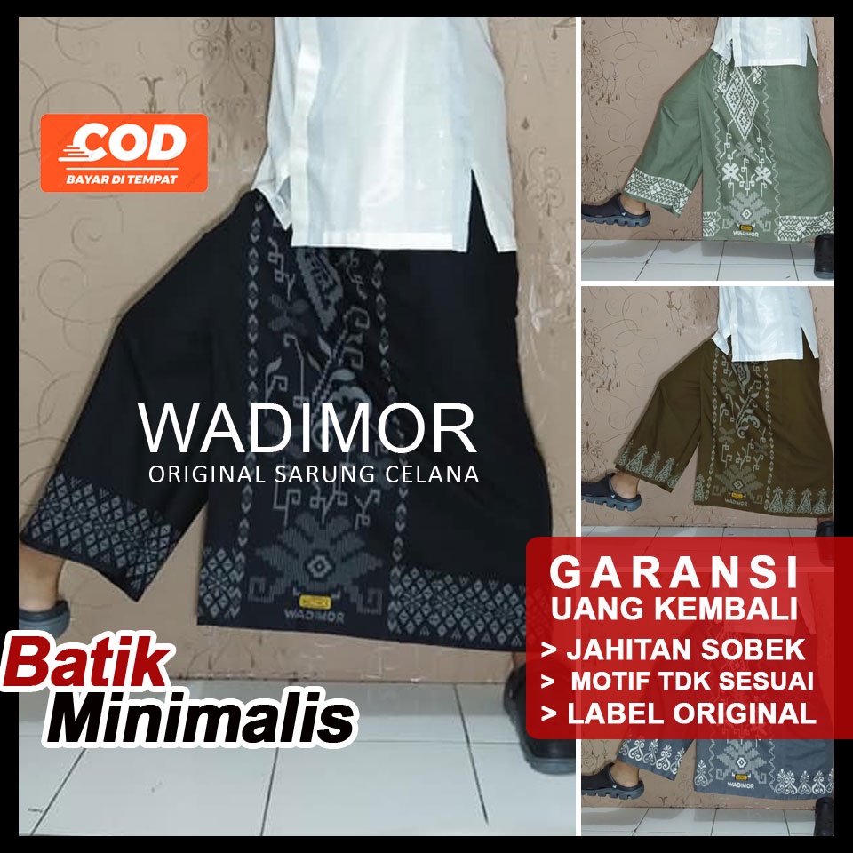 Sarung Celana Dewasa Wadimor Bali Celana Sarung Batik ORIGINAL WADIMOR MOTIF BALI