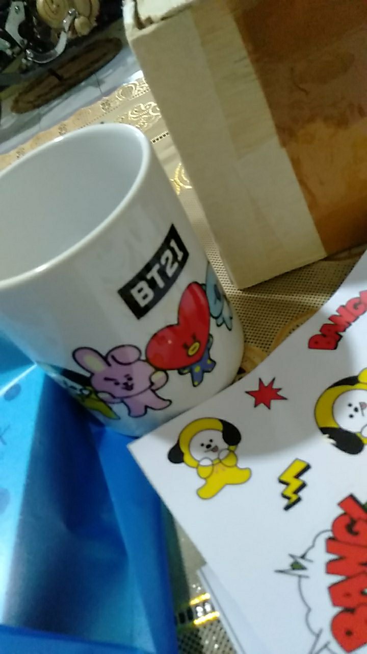 Bt21 Bts Mug Ver1 Cangkir Gelas Air Minum