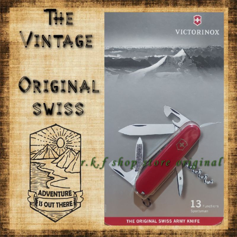Victorinox Sportsman pisau saku lipat original swiss