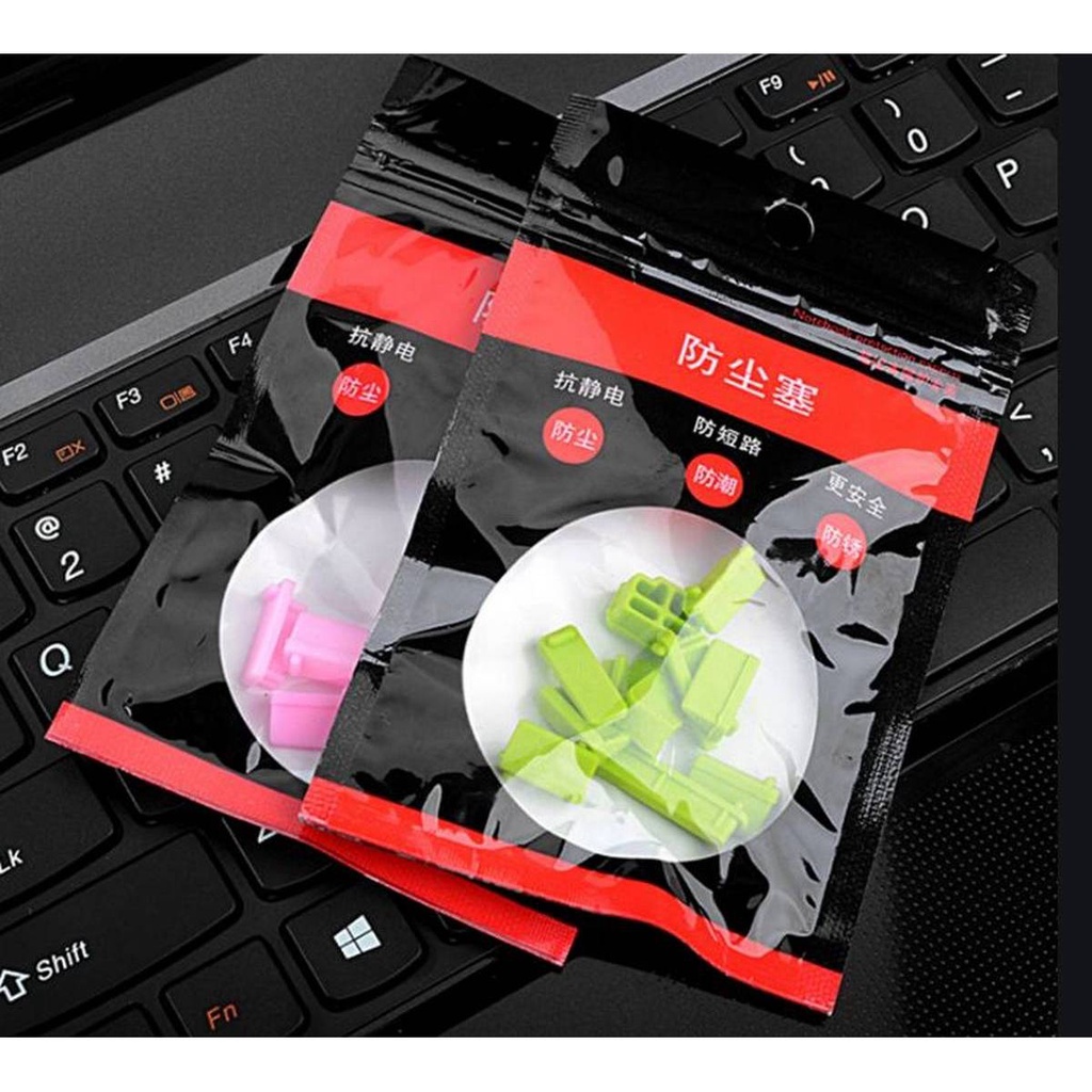 Penutup Port Laptop / Dust Plug Laptop Notebook isi Paket 16pcs AK004
