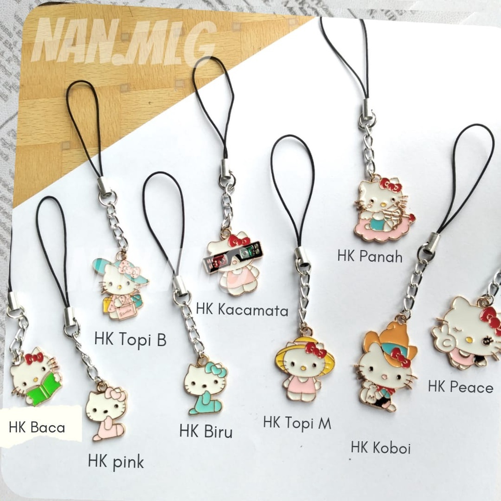 Gantungan Hp Flasdisc Kunci Strap Rantai HELLO KITTY