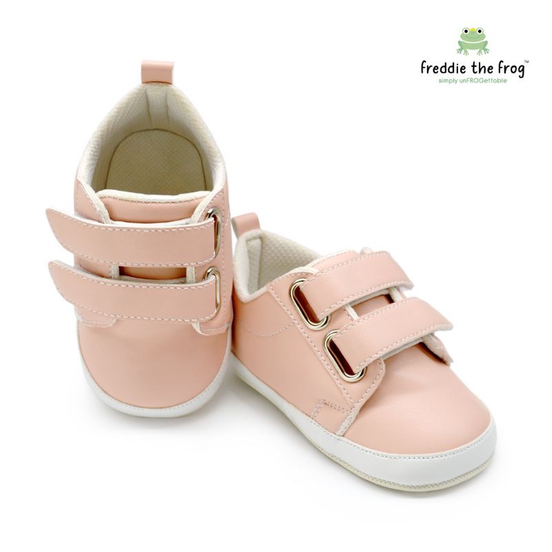 SEPATU BAYI PREWALKER FREDDIE THE FROG TAYLOR PINK &amp; WHITE