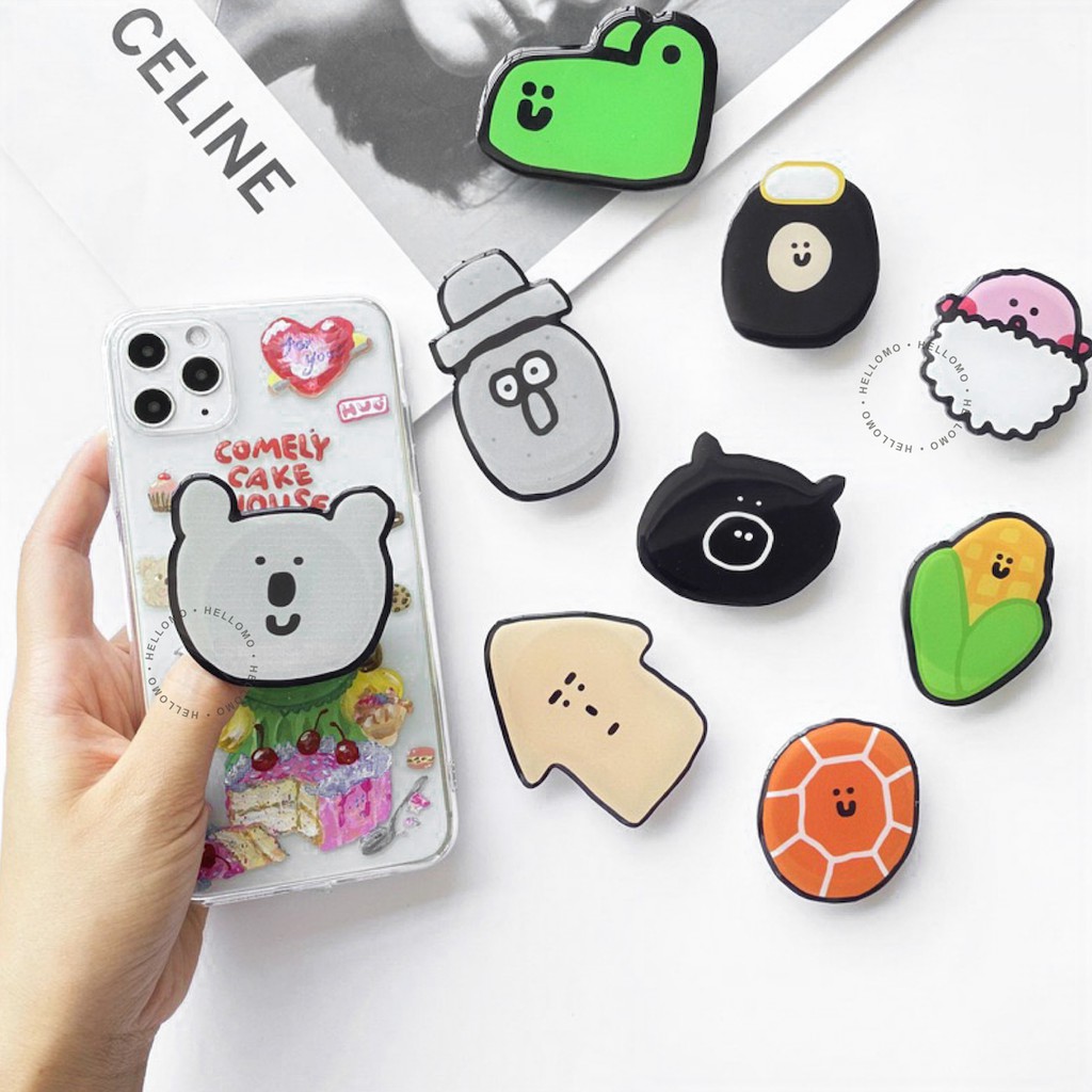 Griptok Resin Korea Phone Holder Universal Pop Grip Tok Lucu Socket