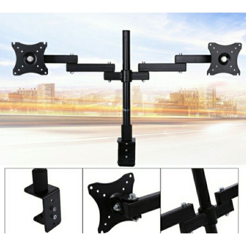 Braket Monitor Telescopik 2 tv Original