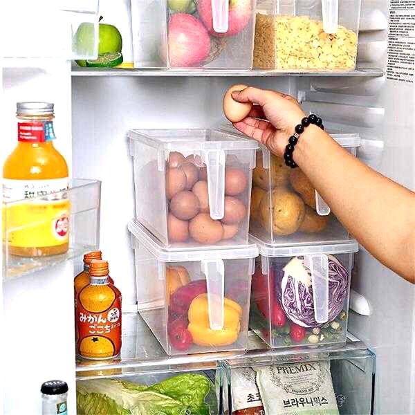 Tempat Penyimpanan Makanan Kulkas Box Kotak Kontainer Makanan Kulkas Kitchen Storage Food Box