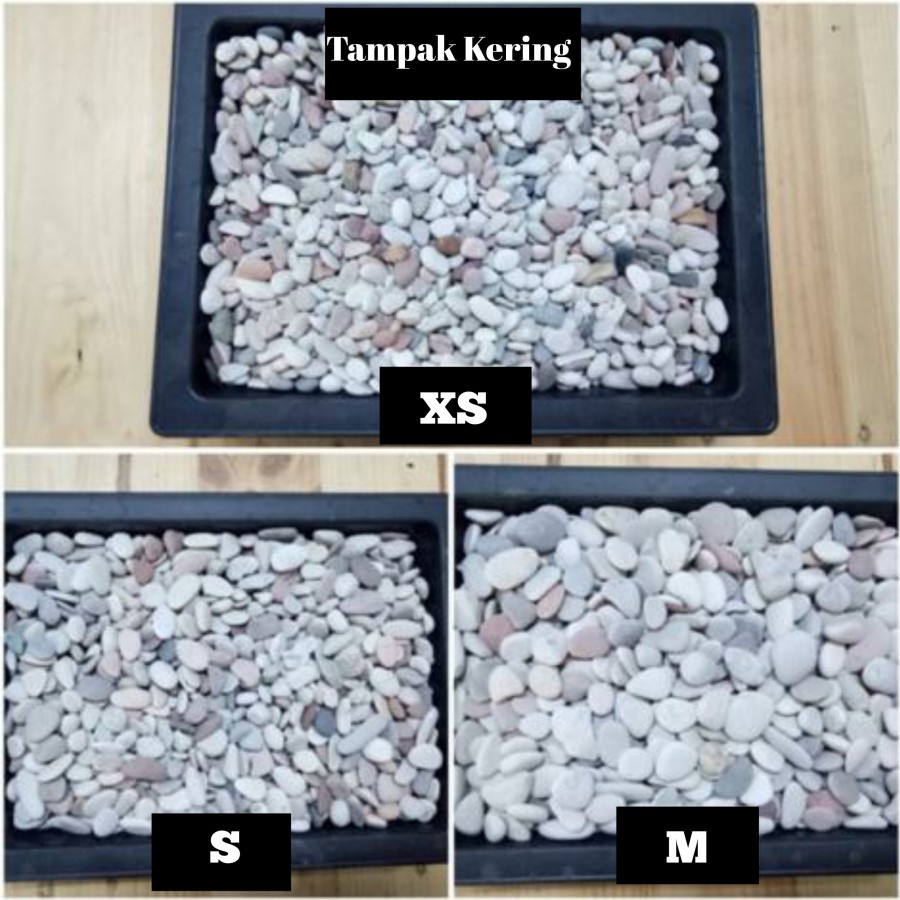 Batu koral panca warna karungan / batu pancawarna karungan