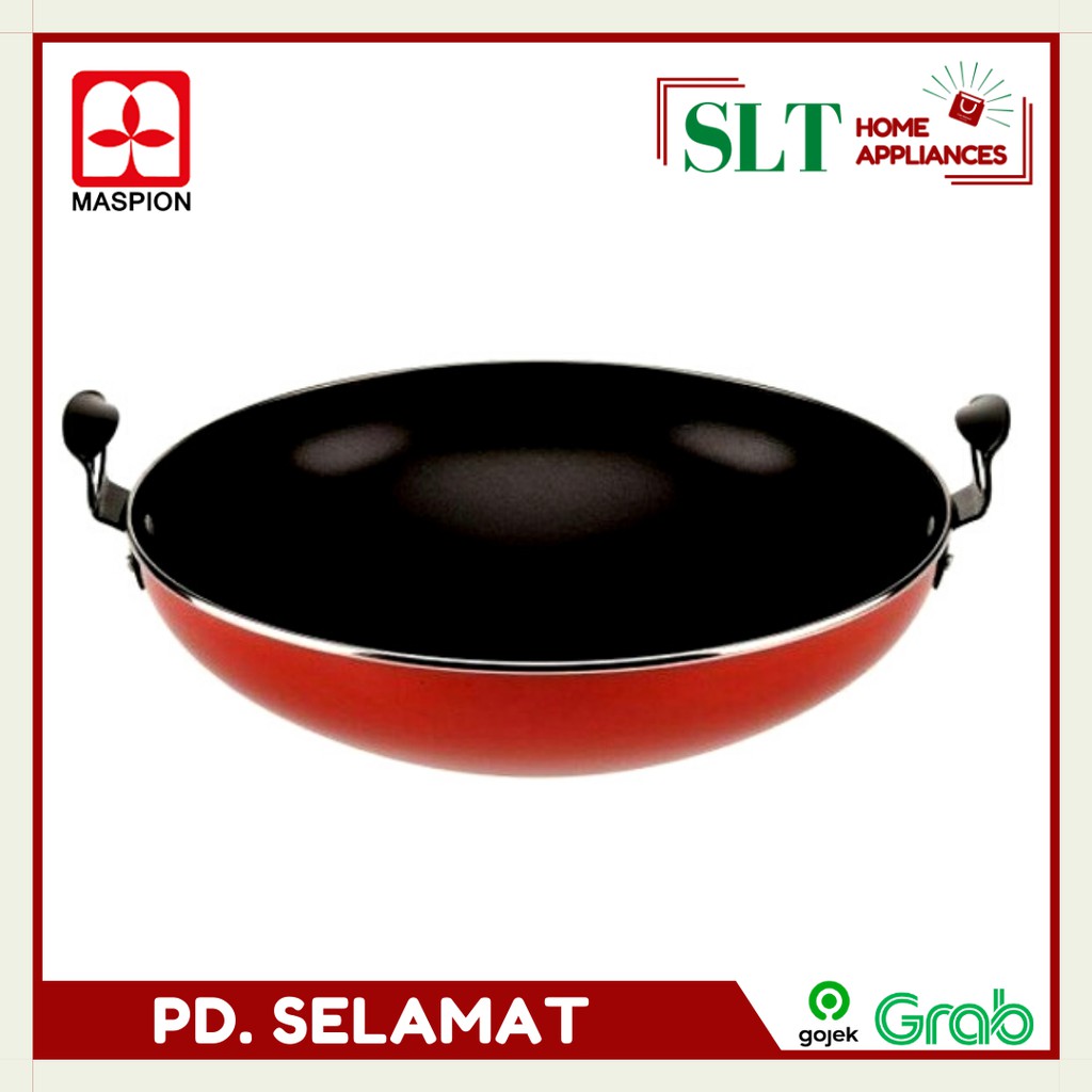 Wajan Wonder Wok 30 cm Maslon Maspion Wajan Warna Wajan Teflon